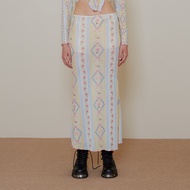 BLACKDOG BKK - dnd2209 - Audrey skirt-กระโปรงยาวผ้าตาข่ายซีทรู มีซับใน