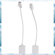 [W F S B] 2 socket 8P4C / RJ45 male RJ11 6P4C to female M / F Adapter telephone Ethernet