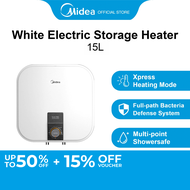 [Pre-Order] Midea D15-25VI White Electric Water Heater with Xpress Heating Mode 15