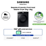 [Climate Voucher Eligible] [Pre-order] Samsung WD12BB944DGBSP Front Load Washing Machine, 12KG/8KG, 