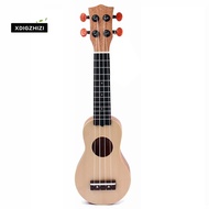 17 Inch  Wood Ukulele Portable Ukulele Solid Mini Travel Guitar with Bag