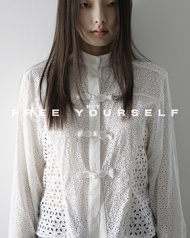 Rotsaniyom Chinoiserie Eyelet Lace Top