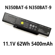 N350BAT-6 N350BAT-9 11.1V 62Wh 5400mAh Laptop Battery For Clevo N350DV N350DW Series 3ICR19/65-2 6-8
