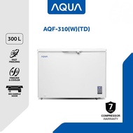 New Kulkas Super Mini Chest Freezer AQUA LOW WATT 300Liter *MEDAN*