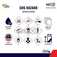 GHS Hazard Pictograms Sticker | Safety Sign