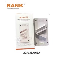 RANK WANAKA 3P ISOLATOR 20A 35A 63A IP65 WATERPROOF ISOLATING SWITCH