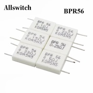 10/5Pcs BPR56 5W Cement Resistor Non-Inductive Resistor 0.1R 0.15R 0.22R 0.25R 0.33R 0.5R Ohm Resist