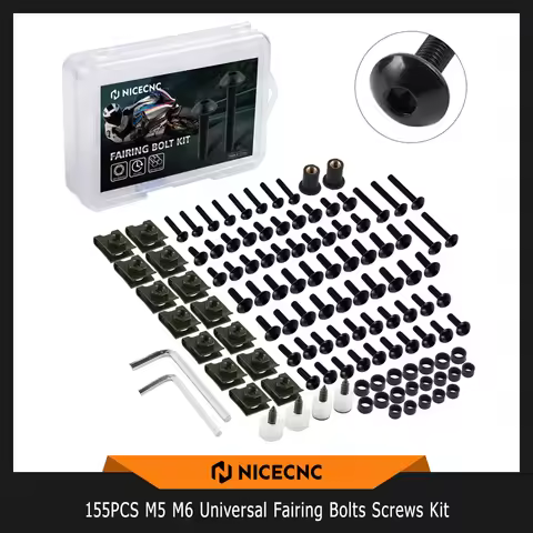 155PCS M5 M6 Fairing Bolts Screws Kit For Triumph Street Triple 765RS 1200RR Tiger 900 Scrambler 900
