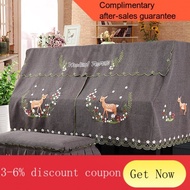 Korean-Style Cartoon Embroidered Piano Cover Simple Fabric Full Cover Piano Towel Piano Dustproof Cover Cloth Half Cover