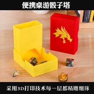 Dice Tower Board Game Accessories 3D Printing Dice Tower Foldable Easy Storage diy Running Group Dic