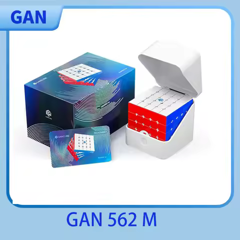 GAN 562 M 5X5 Magnetic Magic Speed Cube Stickerless Professional Fidget Toys GAN 562M Maglev UV Cubo