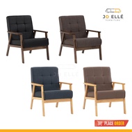 Jo ELLE - Haley 1 Seater Sofa/ Fabric Sofa / Arm Chair [Free Shipping to West Malaysia]