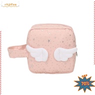 RTJIFSS99 Storage Bag, Zipper Design Large Capacity Makeup Bag, INS Star Polka Dot Handheld Cosmetic