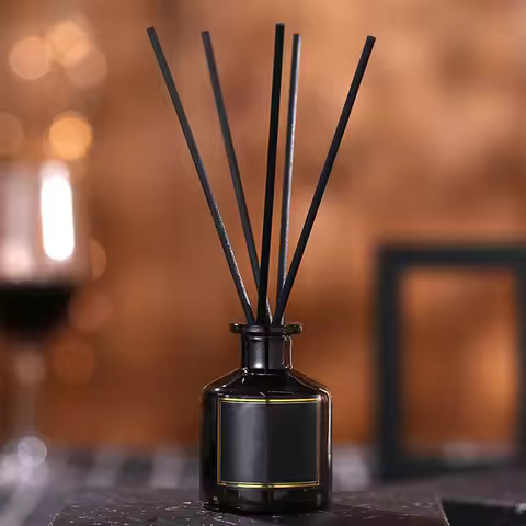 1Set Fireless Essential Oil Diffuser Set Premium Reed Diffuser Sticks for Air Purifying Sanitary Aro