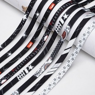 Black Tie-Dye Laces Suitable for af1 Empty No. 1 aj1 Gradient Sports Basketball Shoes Black Men Wome