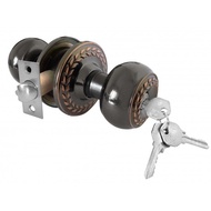 Bộ Ổ Khóa Cửa VIỆT TIỆP Tay Nắm Tròn 04204 Inox + CT3 Cao Cấp Màu Nâu (Chính Hãng )