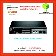 HP ARUBA J9777A: ARUBA 2530 8 PORT 10/100/1000 MBPS C/W 2- GBASE-T 2- SFP SWITCH