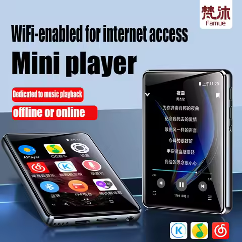 Famue PA03 Android Bluetooth MP3/MP4 Player Lossless Audio| 2.8" Screen | 80GB | WiFi | YouTube/Twit
