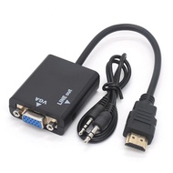 Adapter HDTV TO VGA With Audio HDTV Male To VGA Female Converter Port HD To VGA Output 1080P HDTV Au