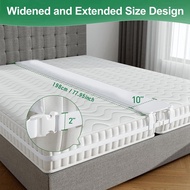 10" Extra Wide Bed Bridge Adjustable Mattress Bed Connector for StayoverFamily Room