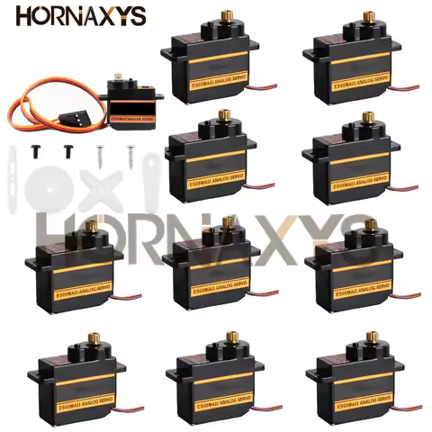 EMAX ES08MA ES08MAII 12g Mini Metal Gear Analog Servo for Rc Hobbies Car Boat Helicopter Airplane Rc