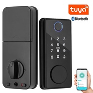 Tuya Smart Lock Wood Door Password Fingerprint Bluetooth Electronic Deadlock Mechanical Key Auto Loc