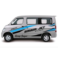 0422 sticker cutting mobil grandmax minibus desain custom suka suka