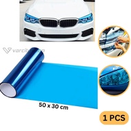 Sticker Lampu Mobil Headlamp Headlight Biru/Stiker Lampu Mobil Motor Blue Hybrid Biru/Sticker Kaca F