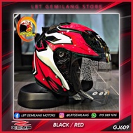 ZEUS Helmets GJ-609 [BLACK/RED]
