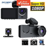 Camera 3 Channel 1080p Dash Cam 360° Night Vision 3 Channel Car Dvr Parking