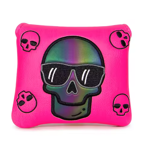 Golf Headcover Cool Pink Sku-ll Head Cover for Mallet Putter Golf Mallet Putter Covers with Magnetic