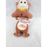 CA389G238G children's ring with genuine yellow gold gemstone ribbon, weight 0.550 no. 7 d 1.4, 70% c