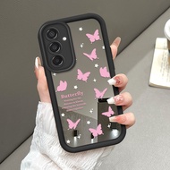 Hp Casing Compitable With Samsung M15 F15 5G Butterfly Mirror Phone Case Mirror Kesing Softcase Cesi
