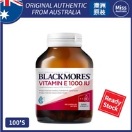 EXP：4/2029 Blackmores Natural Vitamin E 1000IU 100 Tablets Help Maintain Heart and Blood Vessel Heal