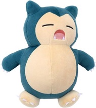 POKÉMON - 日本 寵物小精靈 毛公仔 (S) 卡比獸 寶可夢 軟優質手感 (S) 睡公仔，毛絨小號 約 18 厘米毛絨玩具公仔 平行進口