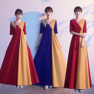 Red Elegant Evening Bridesmaid Gown