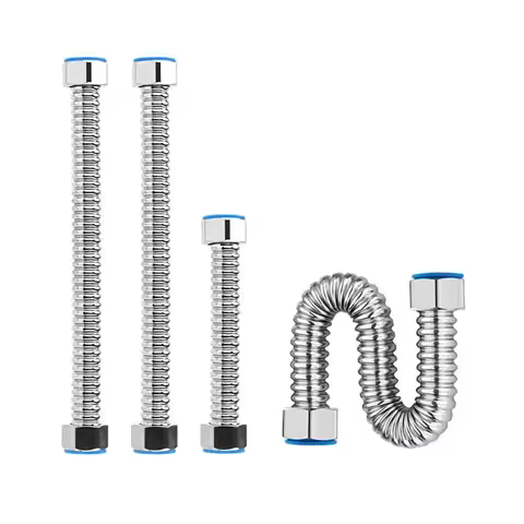 High-temperature Resistant 304 Stainless Steel Hose Explosion-proof with Wrench Corrugated Pipes 10c