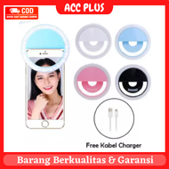 Selfie Ring Light Portable Clip Flash LED  Tanpa Baterai