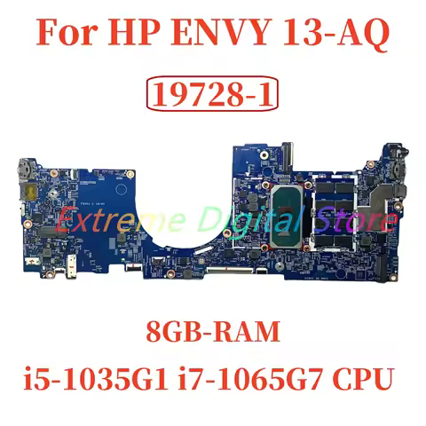 19728-1 For HP ENVY 13-AQ Laptop Motherboard L70926-601 L70927-601 With i5-1035G1 i7-1065G7 CPU 8GB-