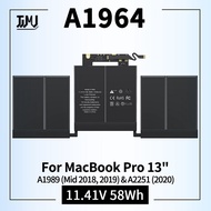 A1989 a2251 laptop battery a1964 replacement for MacBook Pro 13 inch a1989 (mid 2018, 2019) & a2251 
