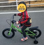 全新日本Ravi Carry可摺疊小童單車（附輔助轆）抹茶綠