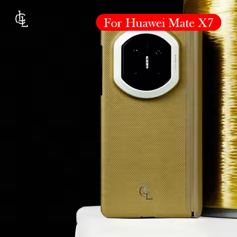 LLC Carbon Fiber Case For Huawei Mate X7 Kevlar Wireless Charging Back Cover Case for HUAWEI MATE X7