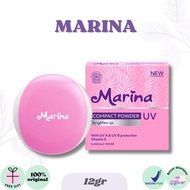 MARINA Compact Powder UV Brighten Up | With UV a & UV B Protection Vitamin E | BABY BUNNY Compact Po