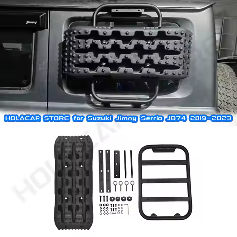Escape board Self Rescue Mud Anti Skiding Plate Rear Window Brackets Ladder For Suzuki Jimny JB64 Si