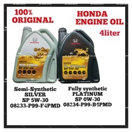 ORIGINAL ENGINE OIL HONDA PLATINUM FULLY SYNTHETIC SP 0W-30 / SILVER SEMI SYNTHETIC SP 5W-30 (4L)