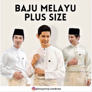 [S-5XL] Baju Melayu Off white | Baju Melayu Cekak Musang | Baju Melayu Lelaki Dewasa | Baju Melayu P