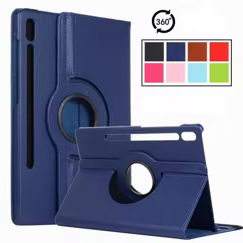 Case for Samsung Galaxy Tab S9 Ultra 14.6 S8 Plus 12.4 S7 FE 11 360 Rotating Tablet Cover Tab S5e 10