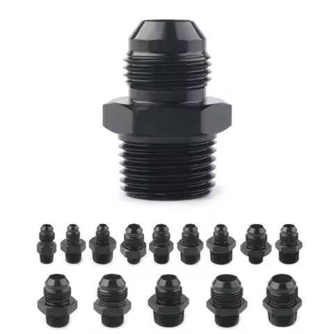 AN4 AN6 AN8 AN10 AN12 To 1/8 1/4 3/8 1/2 3/4 NPT Oil-cooled Adapter Universal Straight Fuel Hose Ada