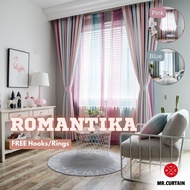 MR.CURTAIN Romantika Langsir Blackout Siap Jahit Cangkuk & Ring / Ready Made Curtain Hook Ring