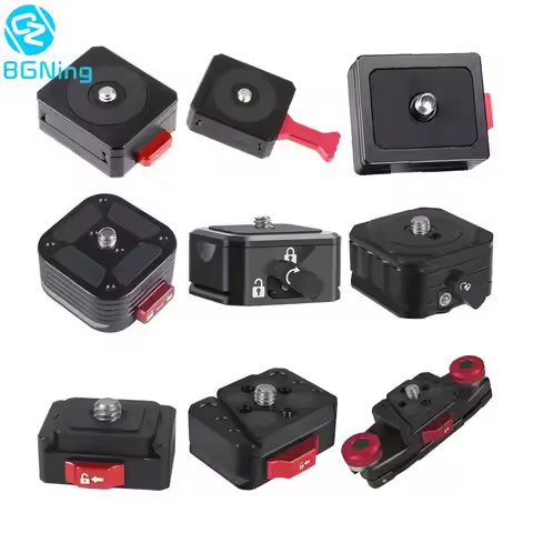 Quick Release Plate Clamp V Port Instant Camera Mounting for DJI Ronin RS2 RS3 Gimbal Stabilizer Vid